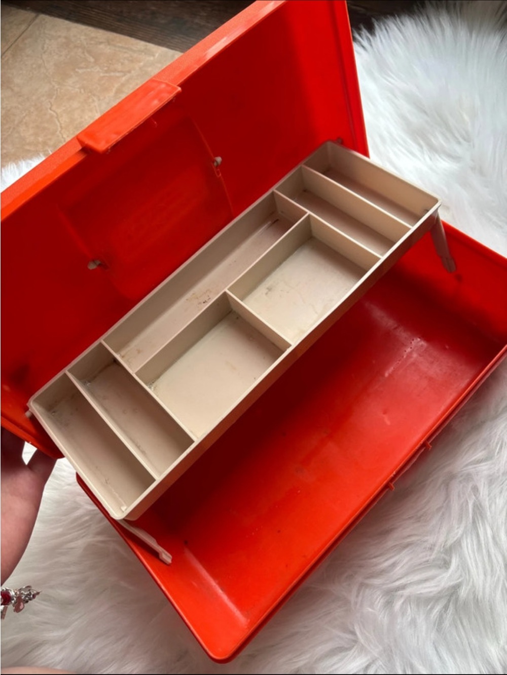 Vintage tackle box by flambeau